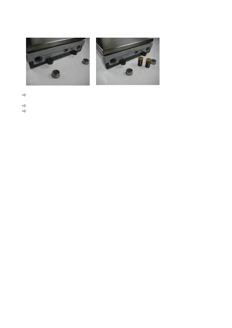 4 battery operation fkb, 5 connecting peripheral equipment, 6 initial start-up | 7 adjustment | KERN & SOHN DS User Manual | Page 25 / 42