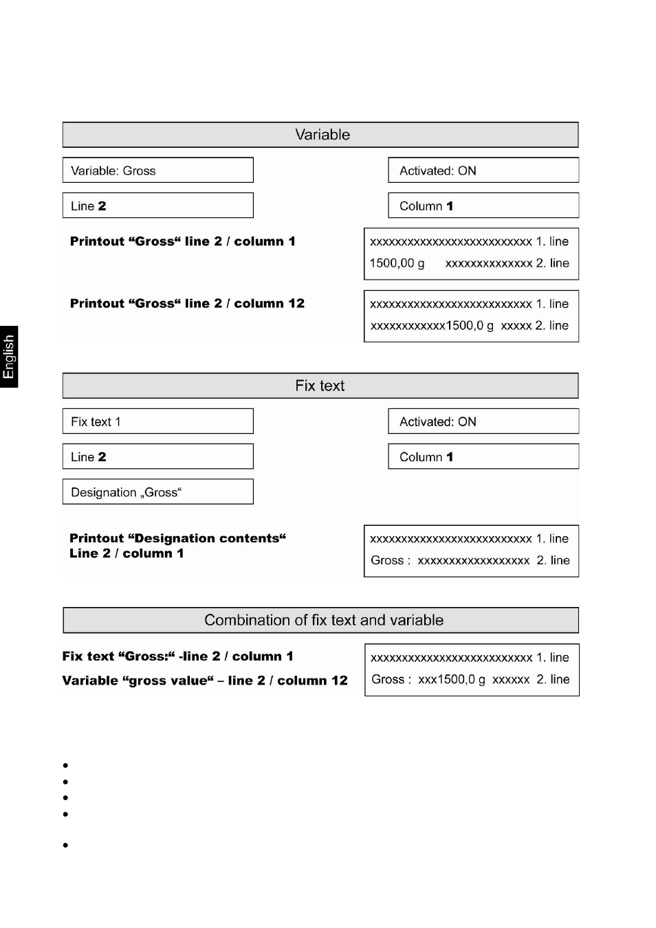 2 arrangement of form printout | KERN & SOHN IKT User Manual | Page 47 / 53