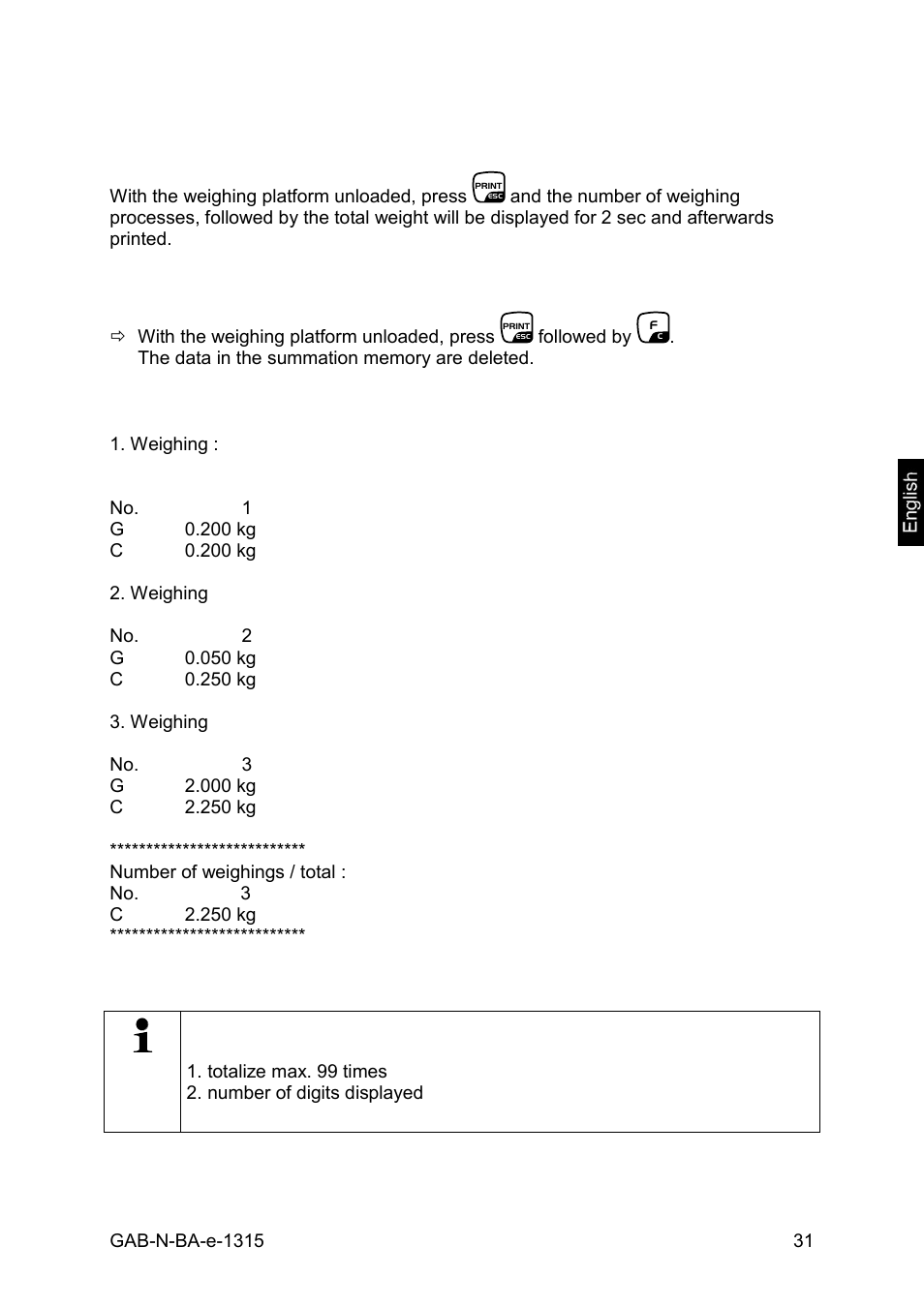 KERN & SOHN GAB 30K5DNM User Manual | Page 31 / 41
