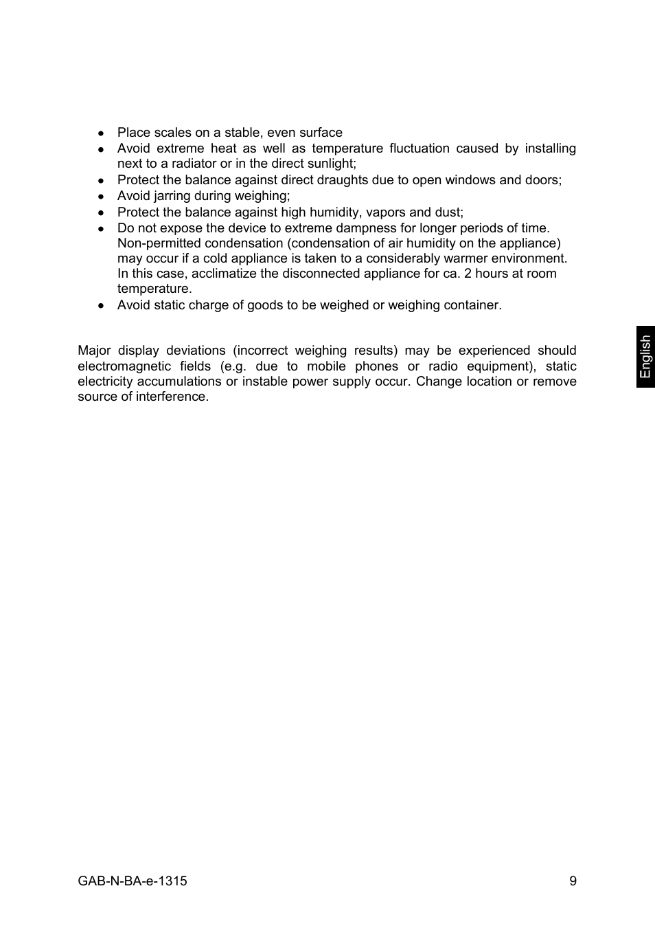 KERN & SOHN GAB 30K5DNM User Manual | Page 9 / 41