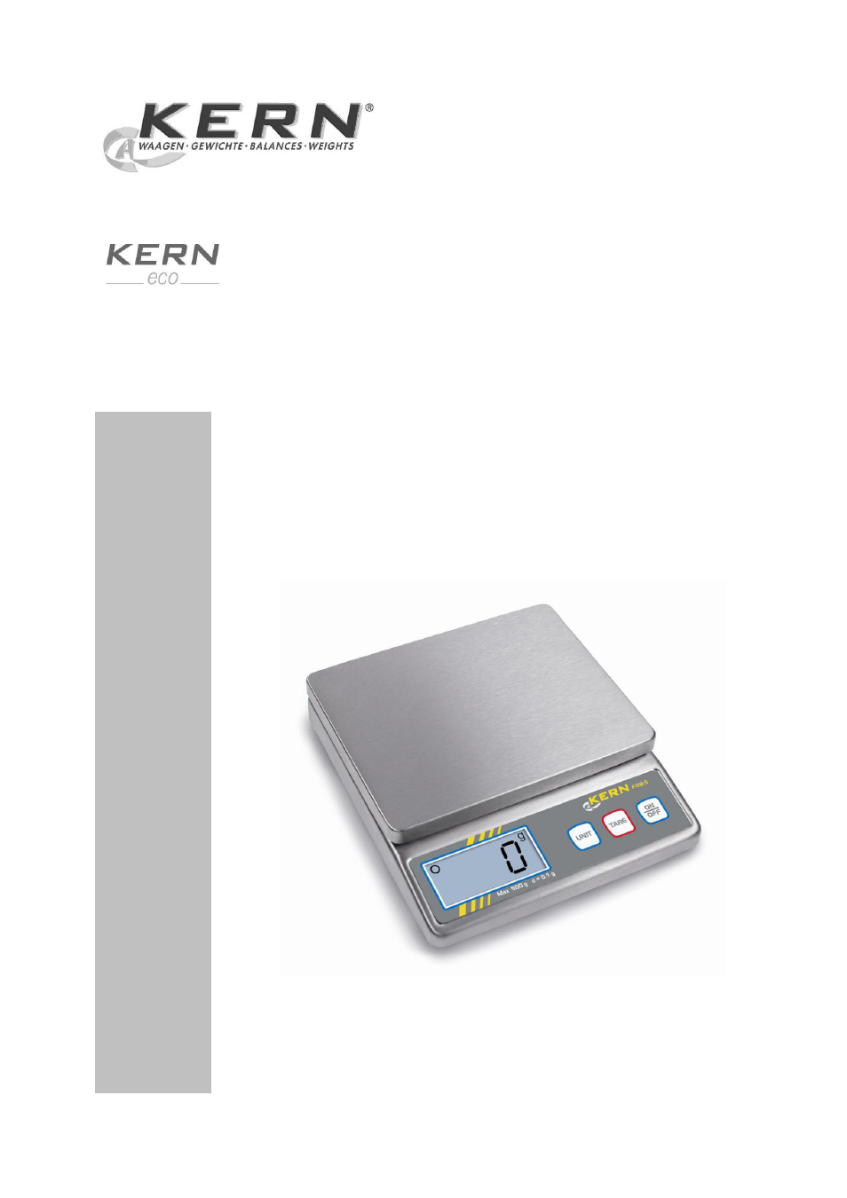 KERN & SOHN FOB 5K1S User Manual | 17 pages