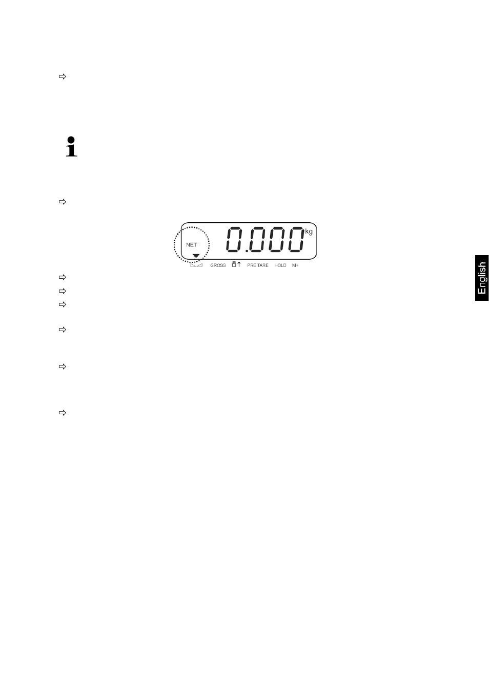 5 switch-over weighing unit, 6 weighing with tare, 1 taring | 2 delete tare | KERN & SOHN KXS-TM User Manual | Page 19 / 109