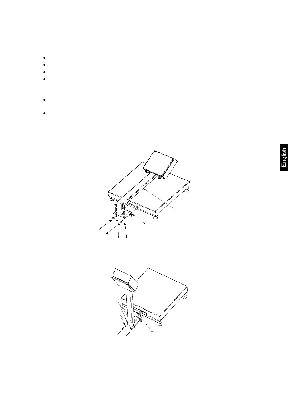 6 installation instruction for balance, Installation instruction for balance | KERN & SOHN OEX User Manual | Page 9 / 15