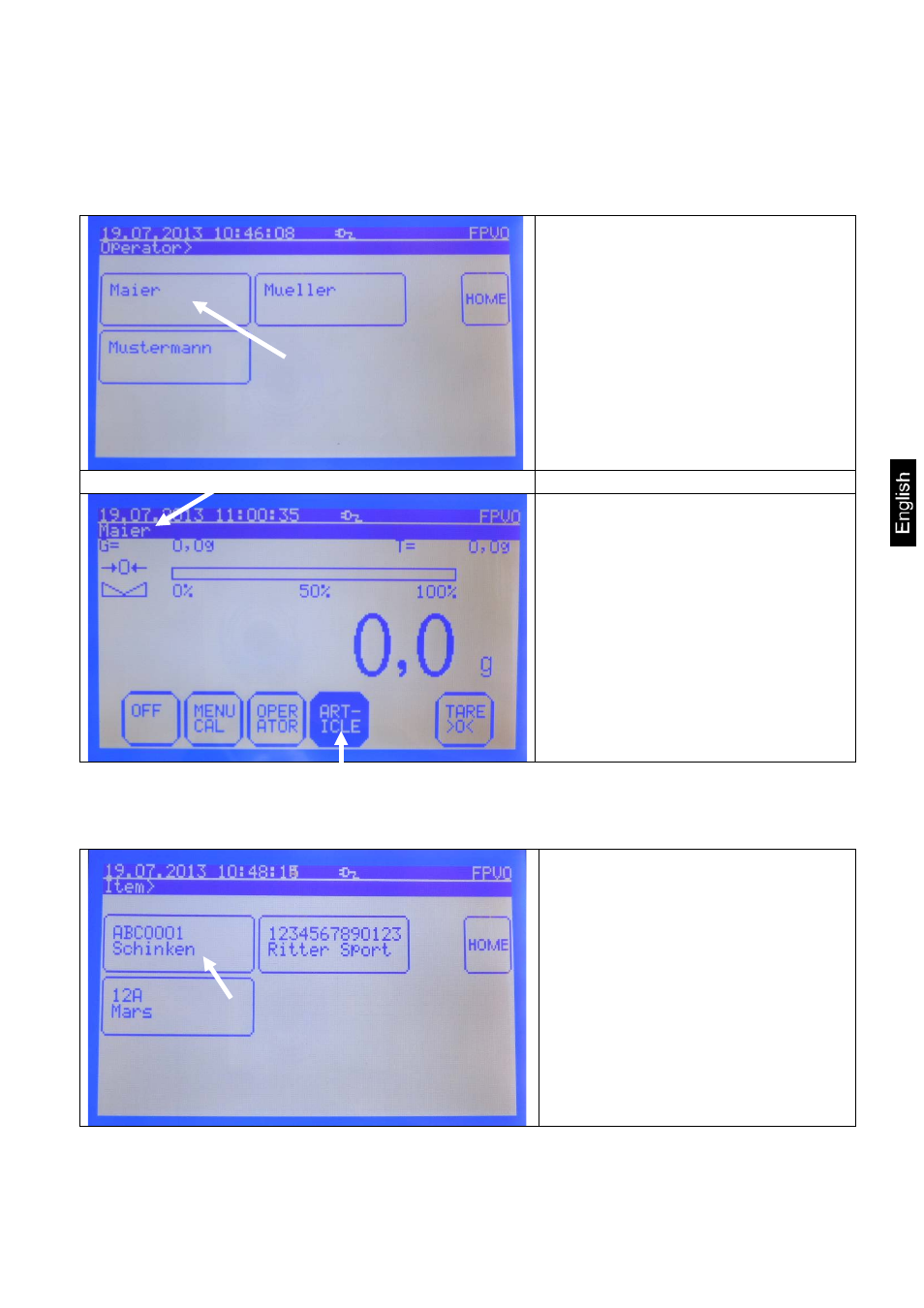 2 select operator/article | KERN & SOHN FKTF User Manual | Page 15 / 25