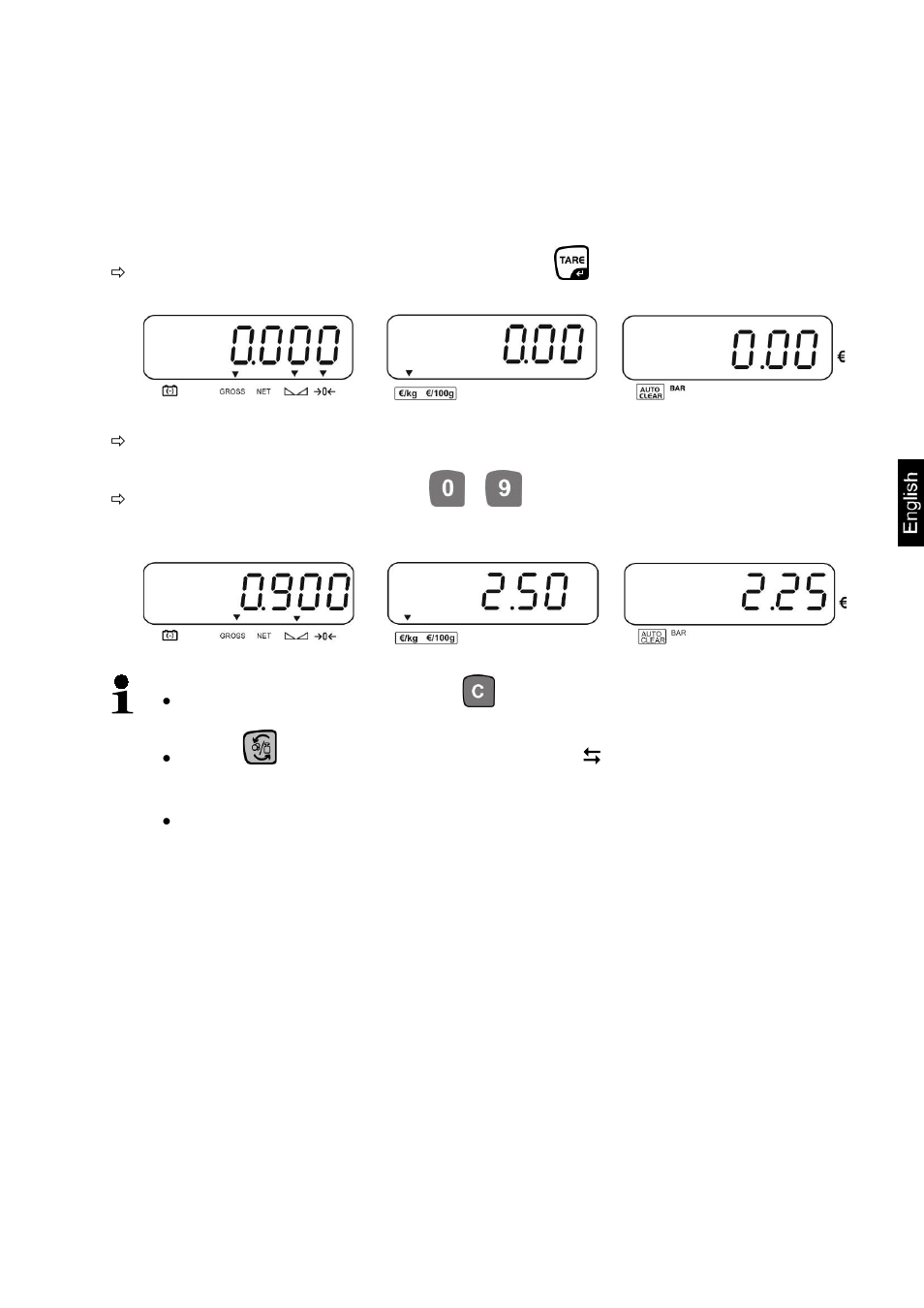 8 weighing with price determination, 1 basic price entry via keyboard | KERN & SOHN RPB D User Manual | Page 23 / 33