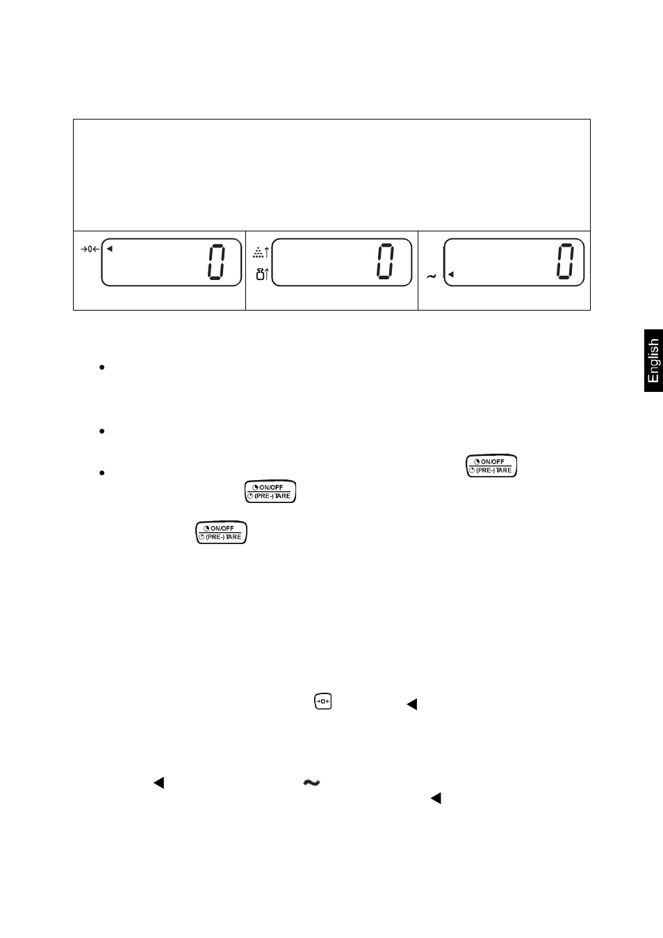 1 start-up, 2 turn off – cxb models, 3 turn off/standby mode – cxp models | 4 balance zero display, 5 stability display | KERN & SOHN CXP Version 1.7 User Manual | Page 19 / 54