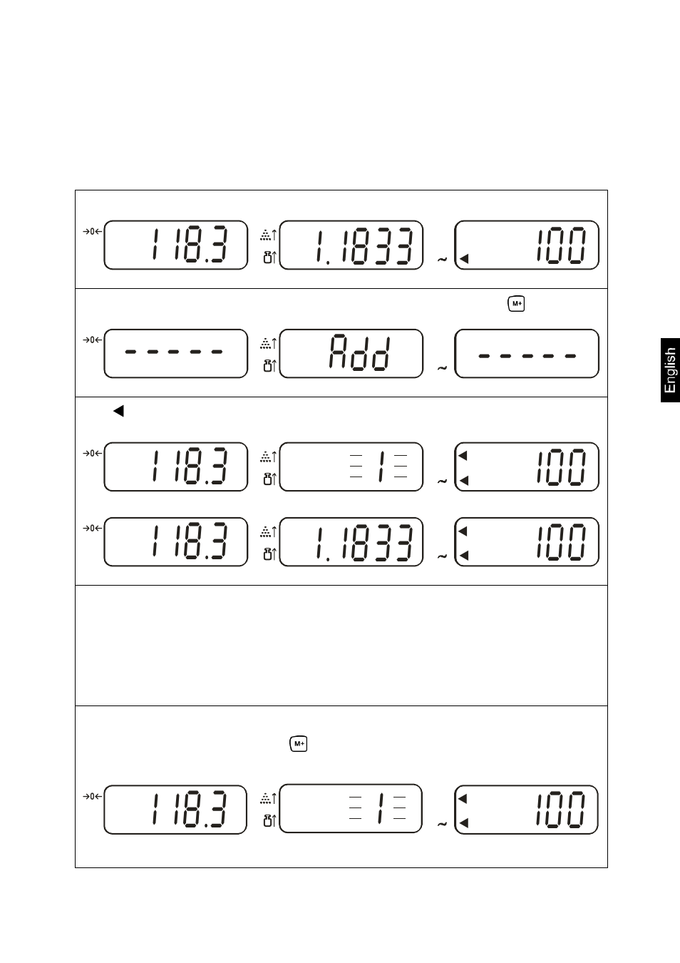 11 add up, 1 add up “number parts | KERN & SOHN CXP Version 1.7 User Manual | Page 37 / 54
