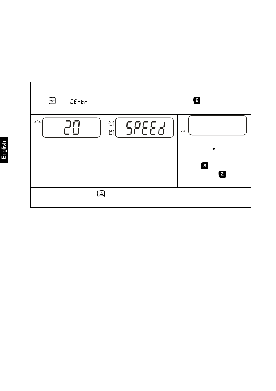2 setting the display speed, 5peed | KERN & SOHN CXP Version 1.7 User Manual | Page 42 / 54