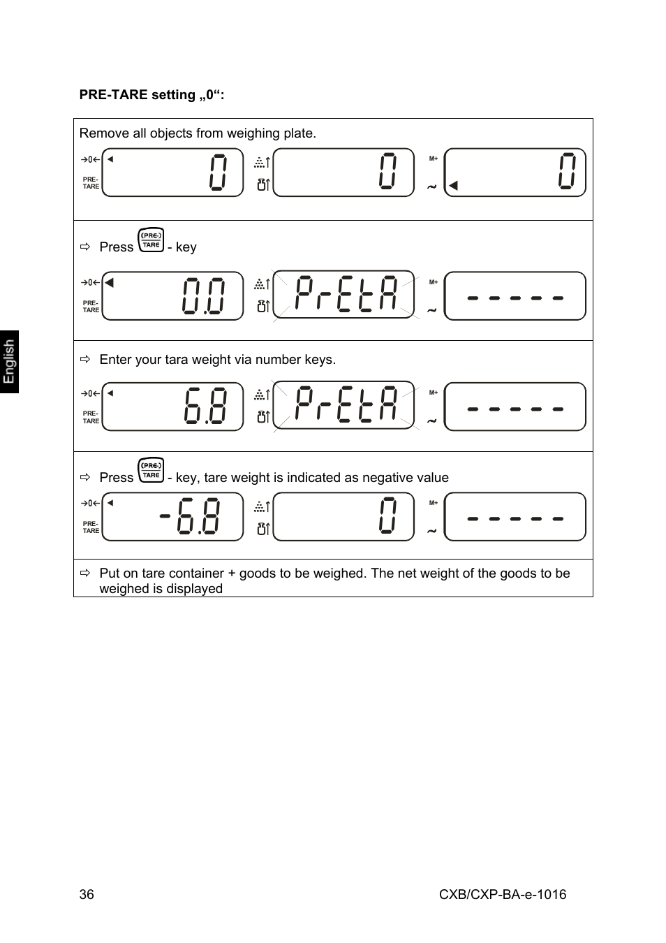 Pleta | KERN & SOHN CXP Version 1.6 User Manual | Page 36 / 54