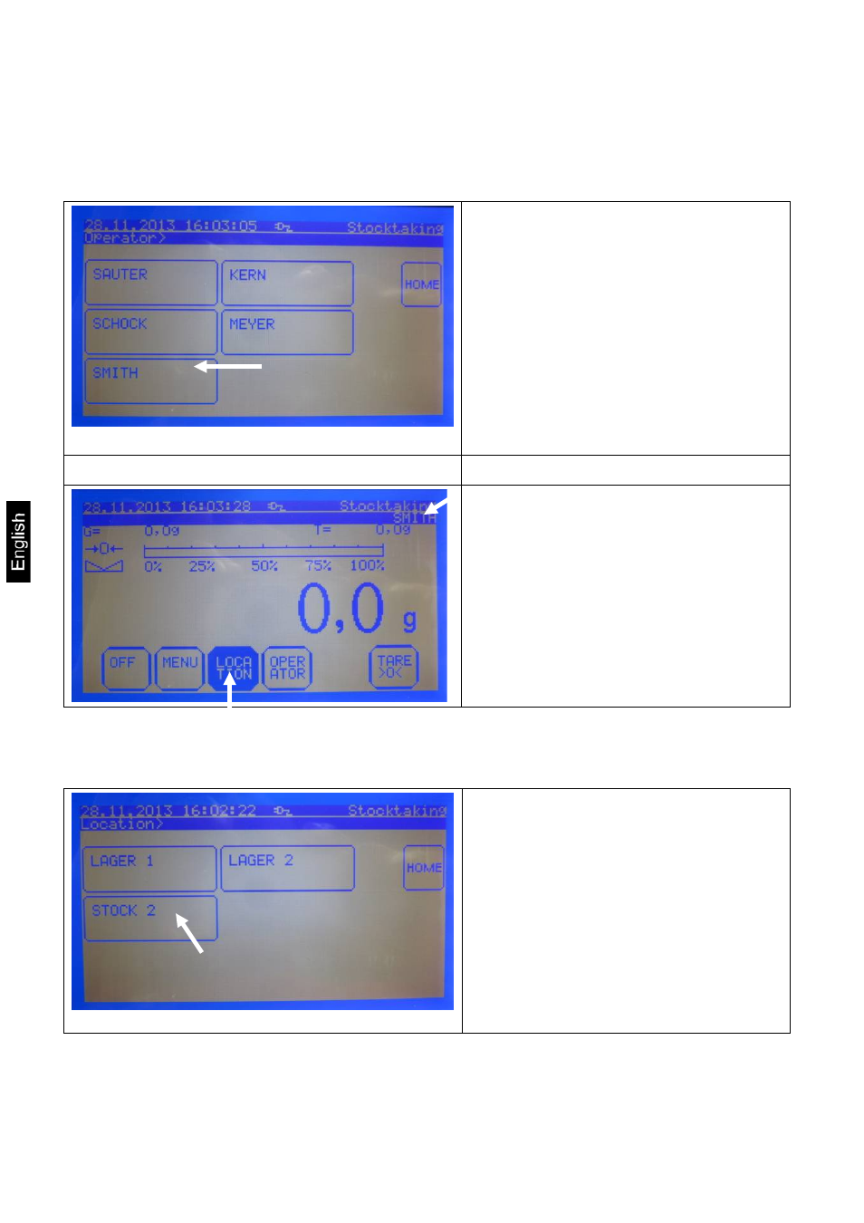 3 operator/location selection | KERN & SOHN FKA 60K-4 User Manual | Page 20 / 45