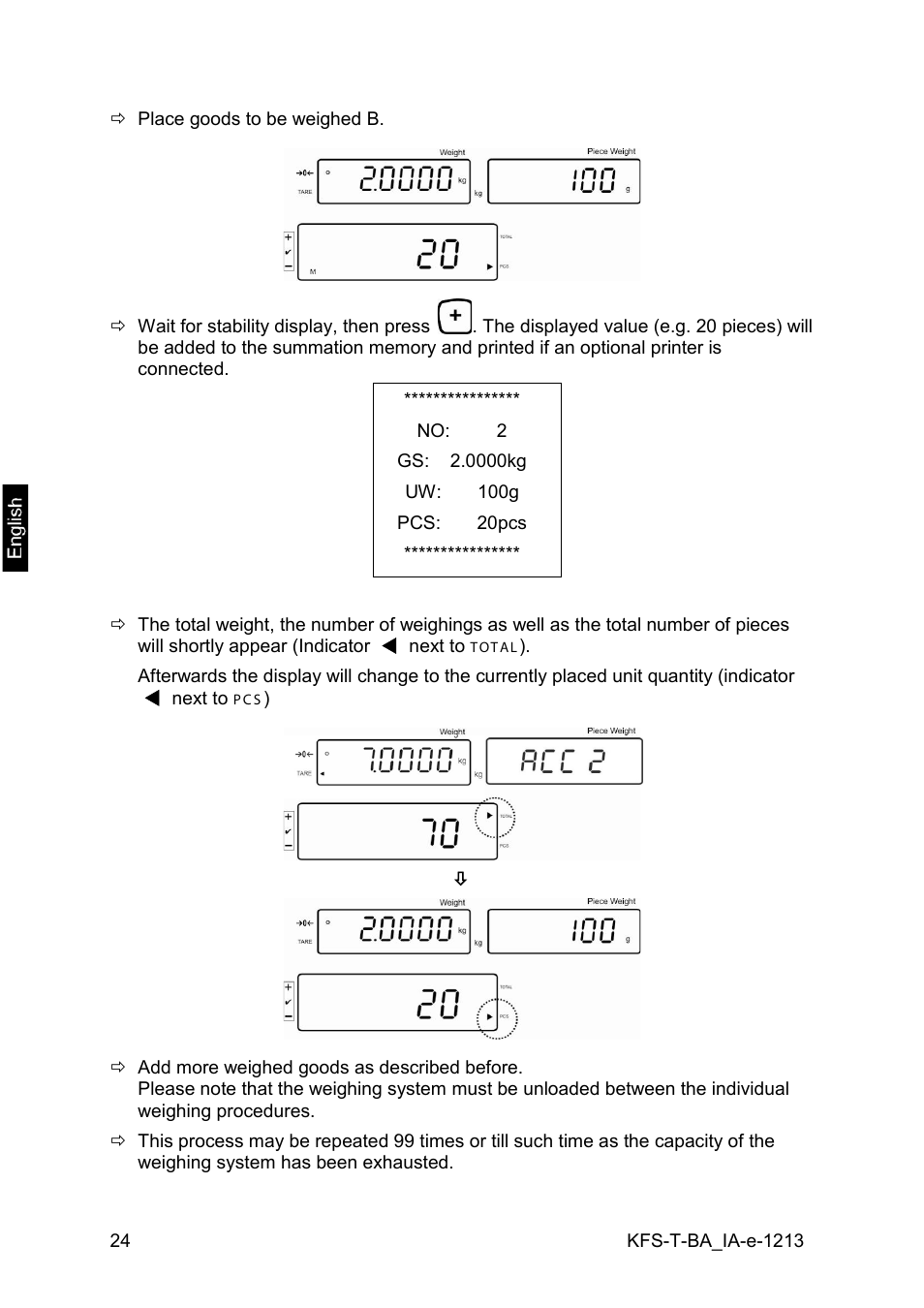 KERN & SOHN IFS 300K-3 User Manual | Page 24 / 52