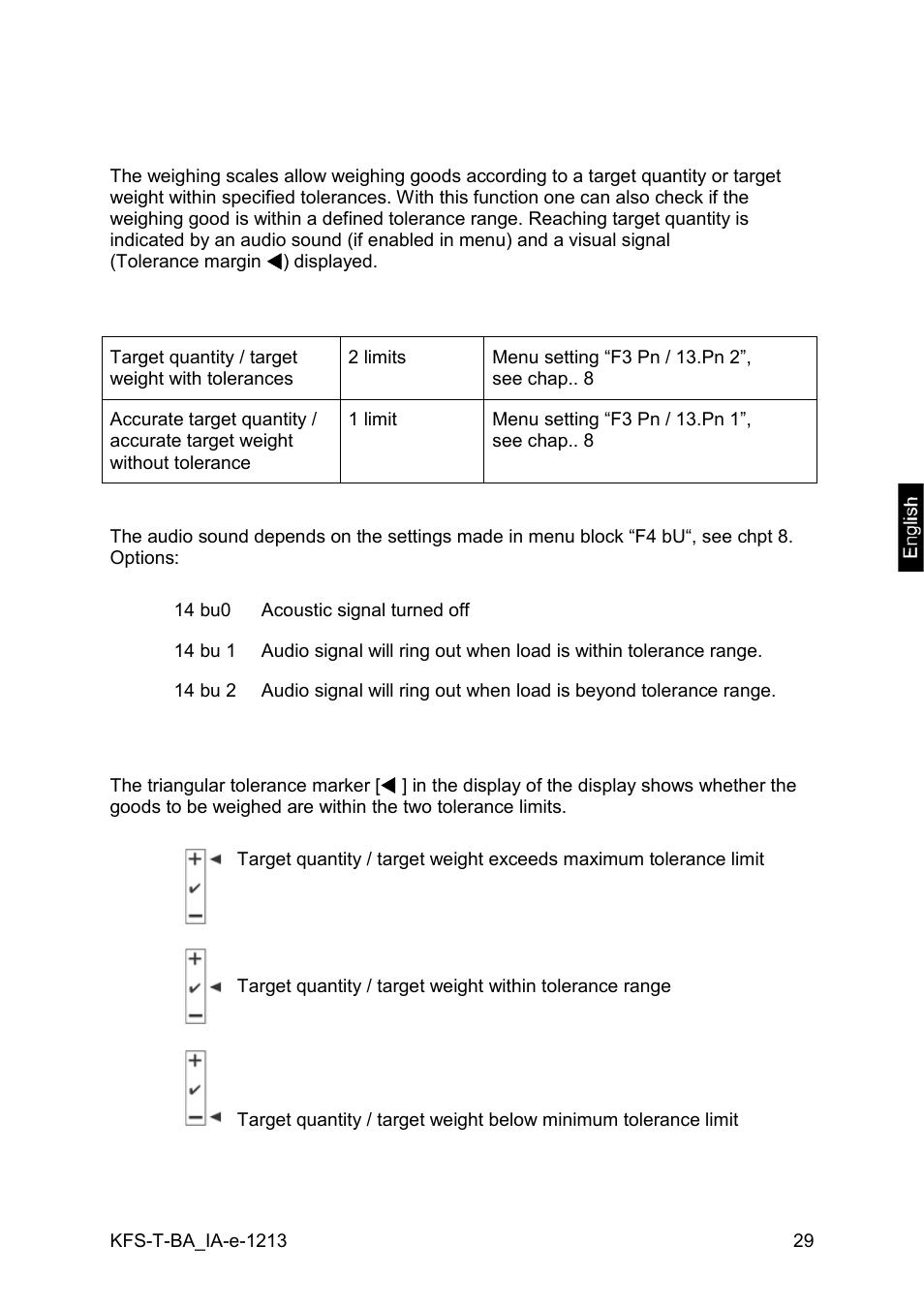 8 tolerance check | KERN & SOHN IFS 300K-3 User Manual | Page 29 / 52
