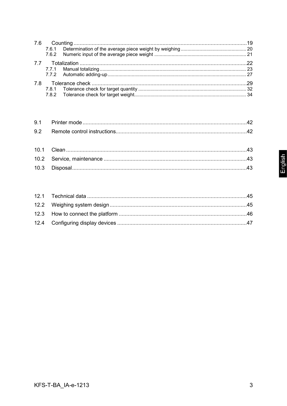 KERN & SOHN IFS 300K-3 User Manual | Page 3 / 52