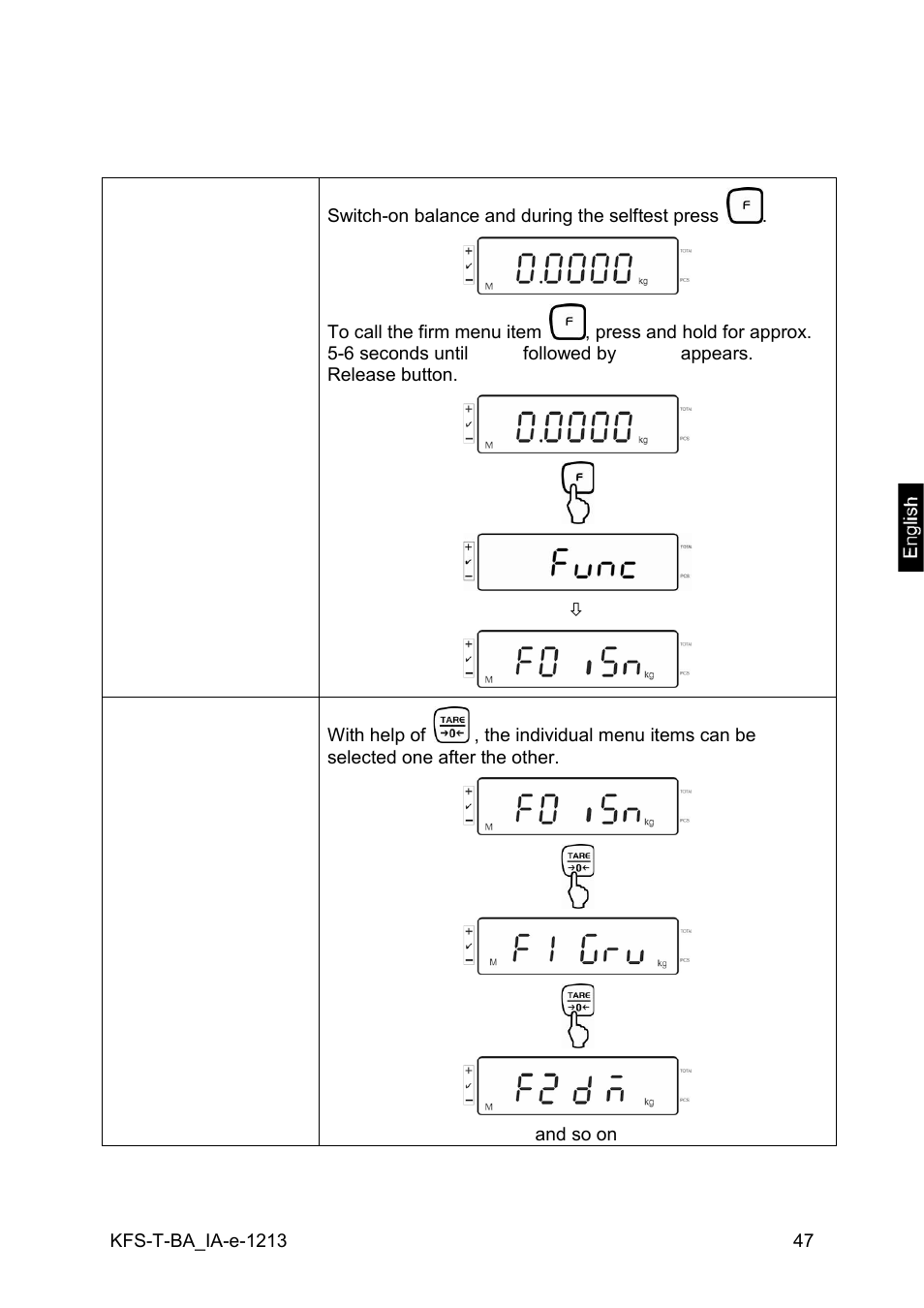 4 configuring display devices | KERN & SOHN IFS 300K-3 User Manual | Page 47 / 52