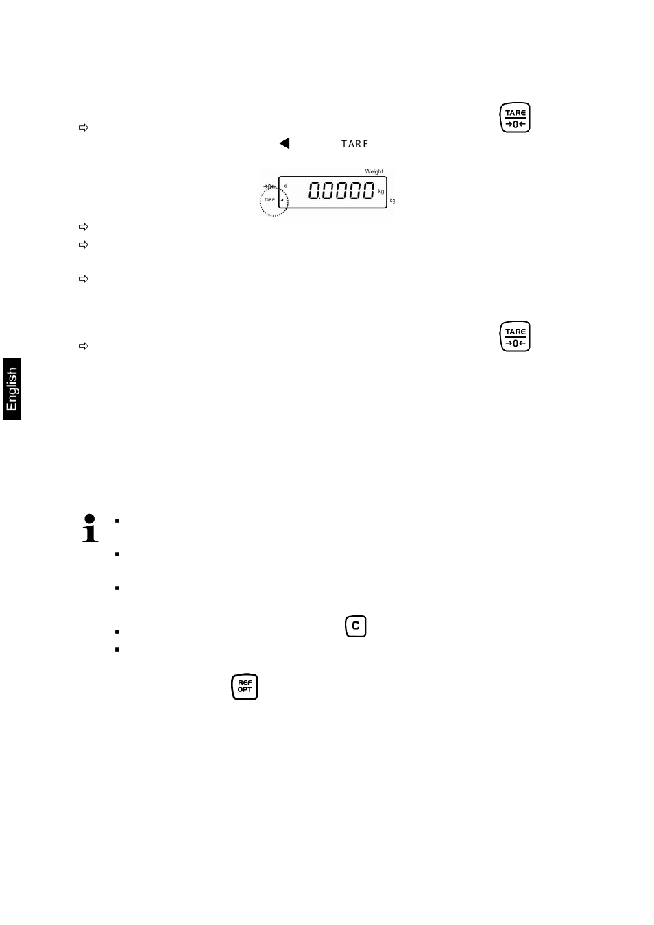 5 weighing with tare, 6 counting | KERN & SOHN KFS-TM User Manual | Page 22 / 54