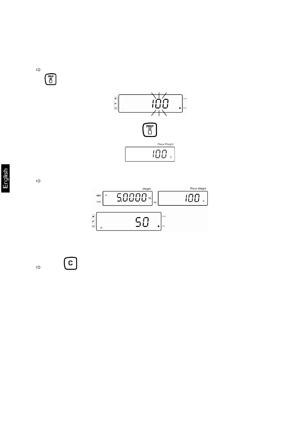 2 numeric input of the average piece weight | KERN & SOHN KFS-TM User Manual | Page 24 / 54