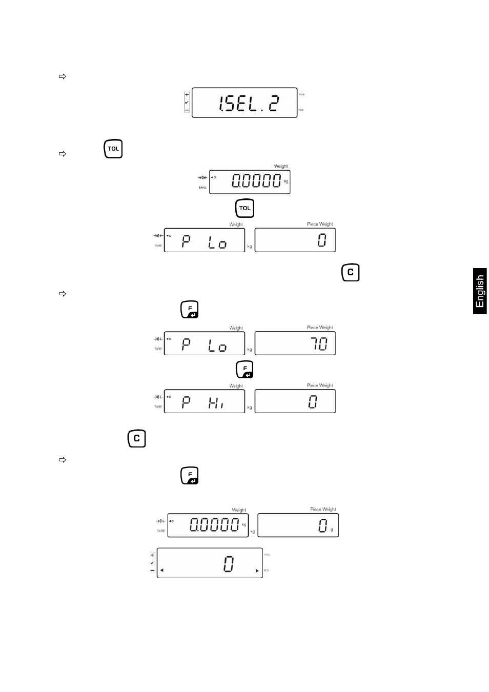 1 tolerance check for target quantity | KERN & SOHN KFS-TM User Manual | Page 35 / 54