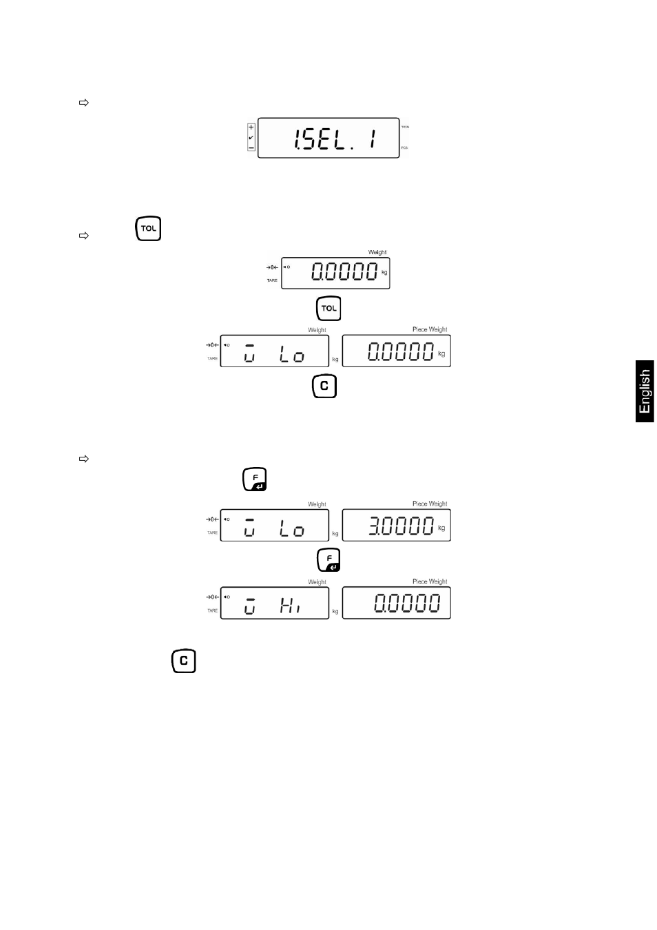 2 tolerance check for target weight | KERN & SOHN KFS-TM User Manual | Page 37 / 54