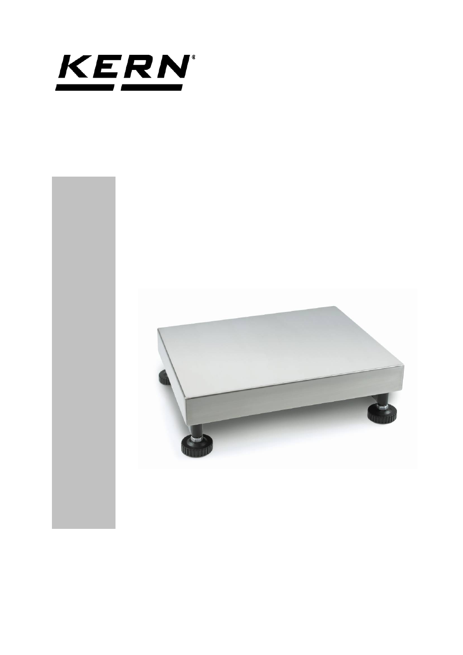 KERN & SOHN IFS 300K-2M Platform User Manual | 9 pages