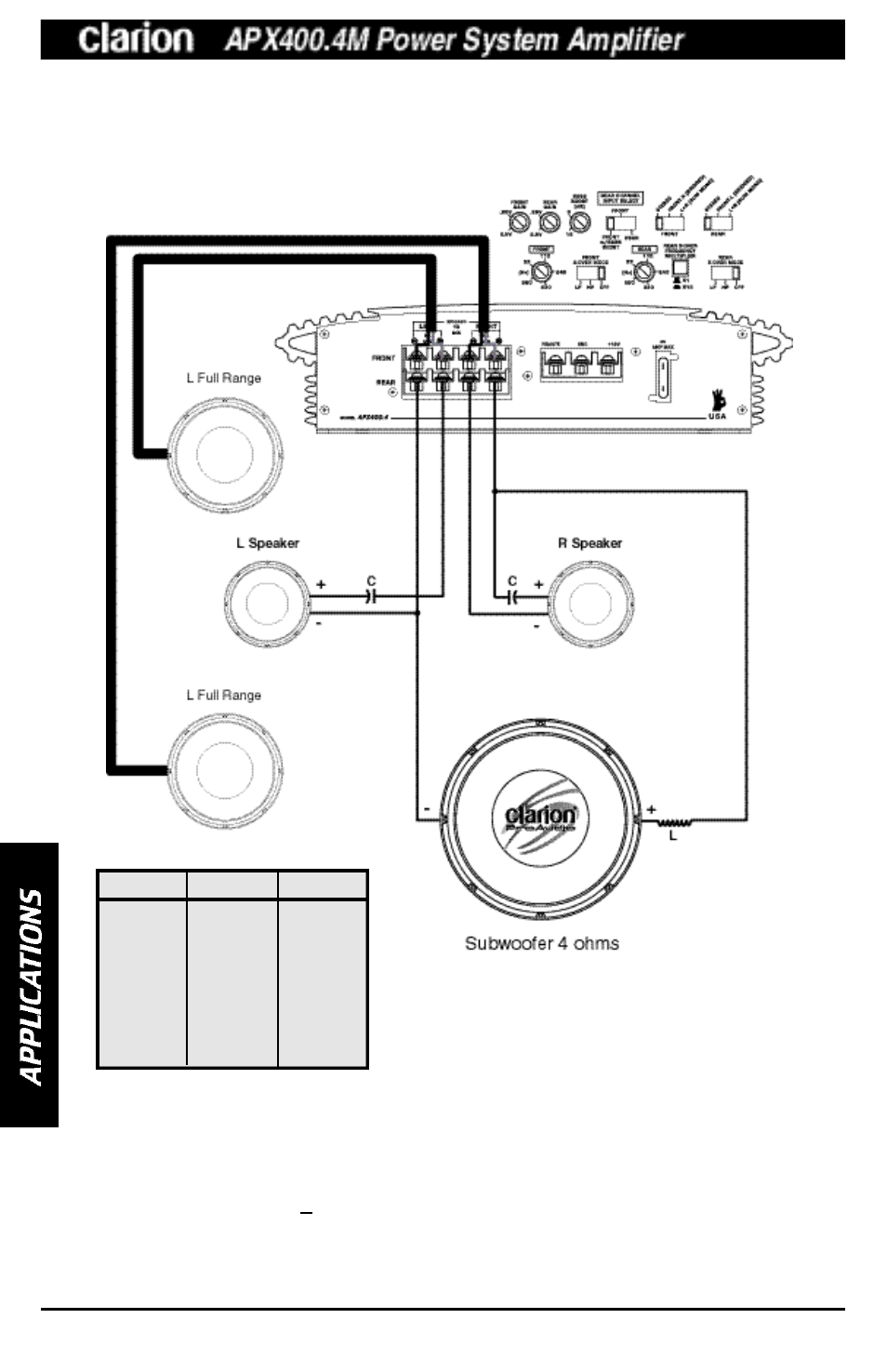 Clarion APX400 User Manual | Page 10 / 16