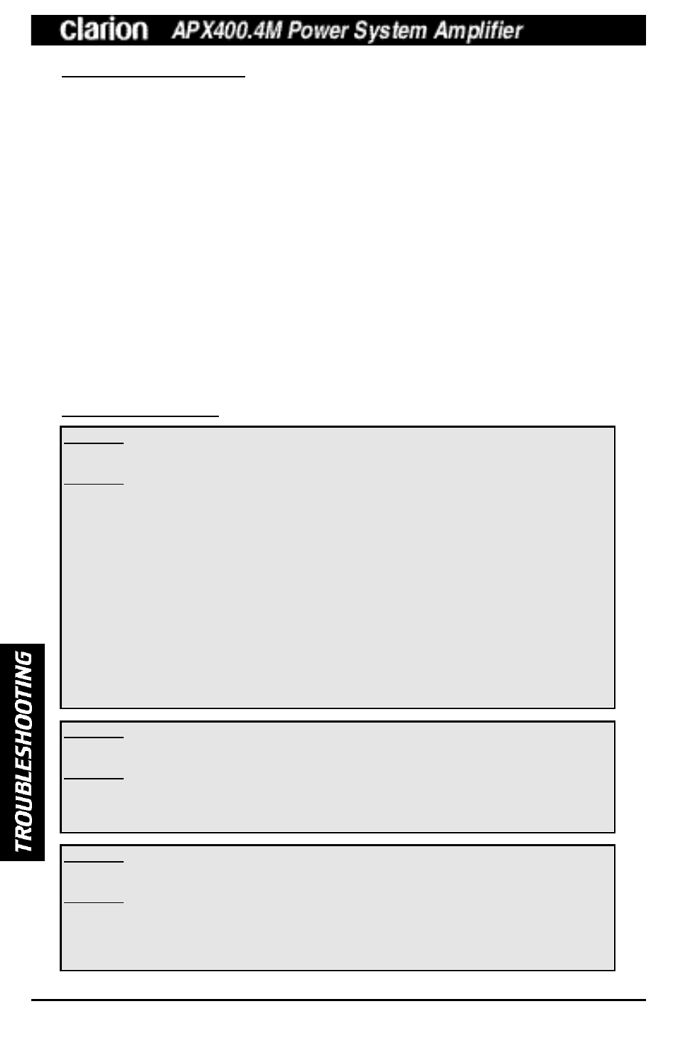 Clarion APX400 User Manual | Page 14 / 16