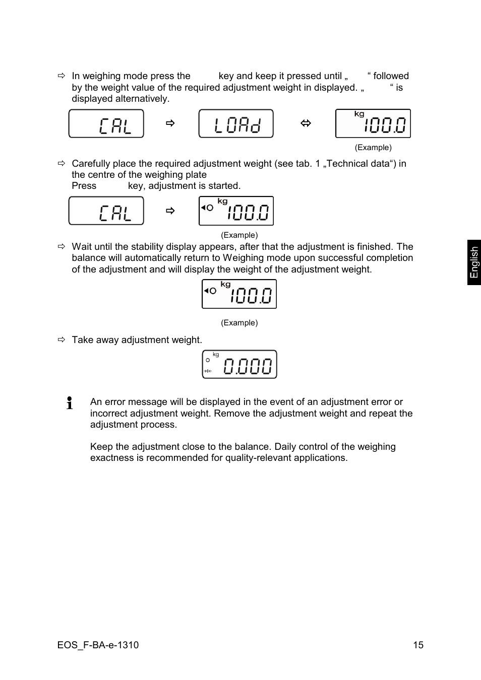 KERN & SOHN EOB F User Manual | Page 15 / 27