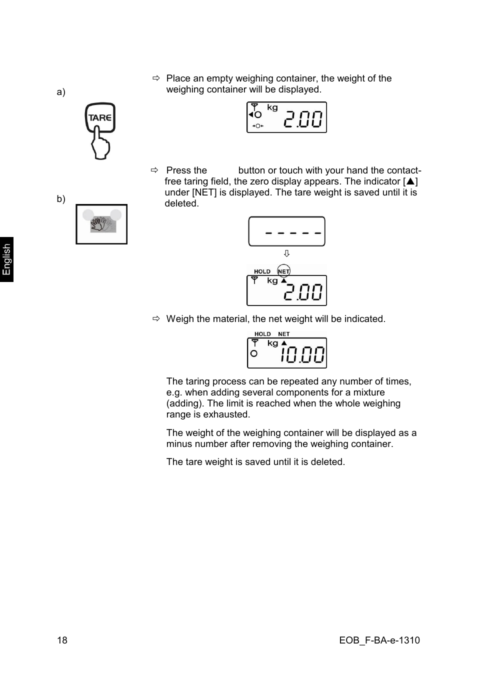 KERN & SOHN EOB F User Manual | Page 18 / 27