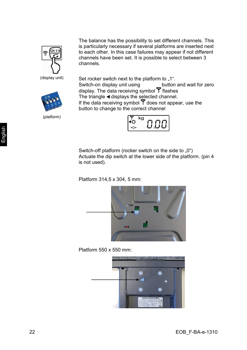 KERN & SOHN EOB F User Manual | Page 22 / 27