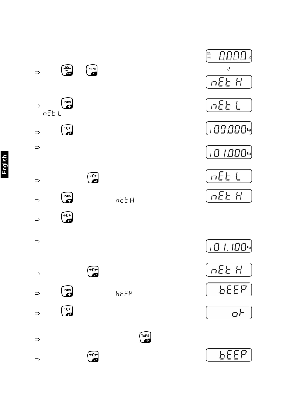 1 tolerance check for target weight | KERN & SOHN KFN-TM User Manual | Page 28 / 71