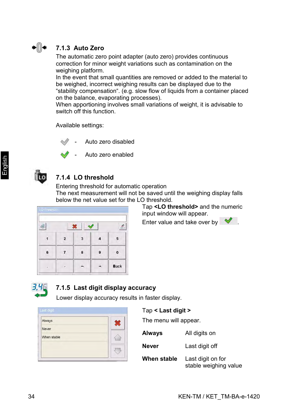 KERN & SOHN KET-TM User Manual | Page 34 / 223