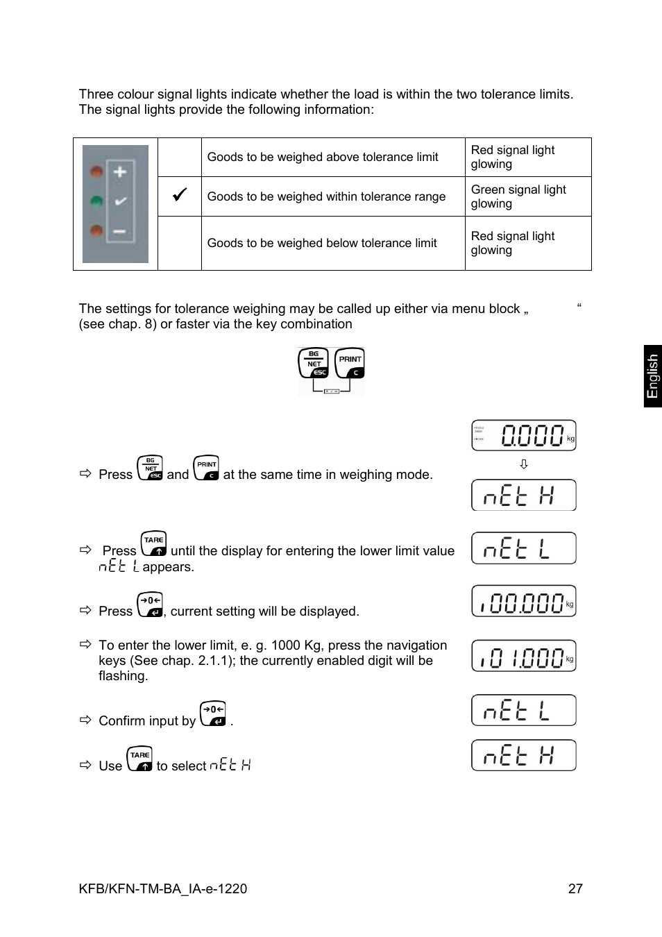 KERN & SOHN FA 6T-3M User Manual | Page 27 / 83