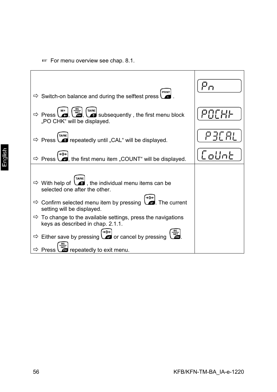 KERN & SOHN FA 6T-3M User Manual | Page 56 / 83