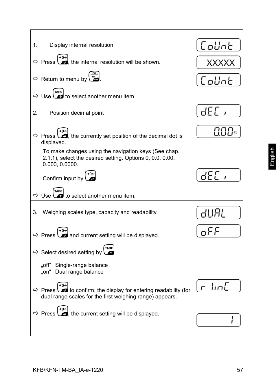 KERN & SOHN FA 6T-3M User Manual | Page 57 / 83