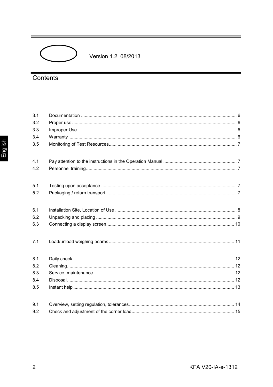 KERN & SOHN KFA 6000V20L User Manual | Page 2 / 16