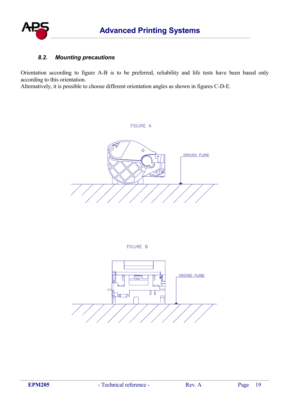 Mounting precautions, Ounting precautions, Advanced printing systems | KERN & SOHN VFS 2T1 Addendum User Manual | Page 19 / 29