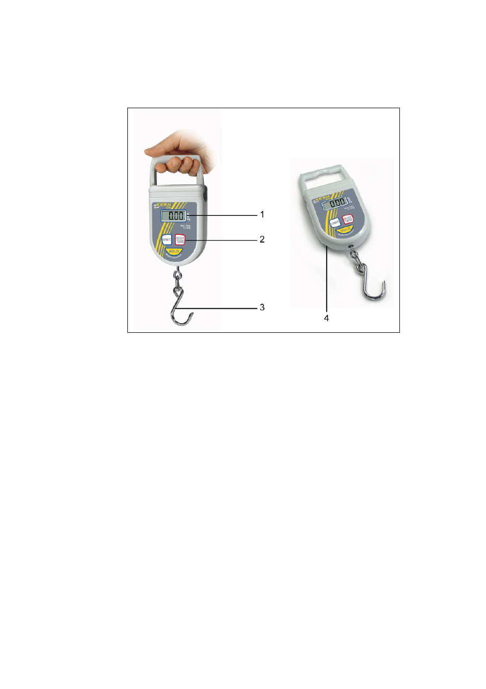 The suspended balance at a glance, 1 overview | KERN & SOHN CH 50K100 User Manual | Page 8 / 30