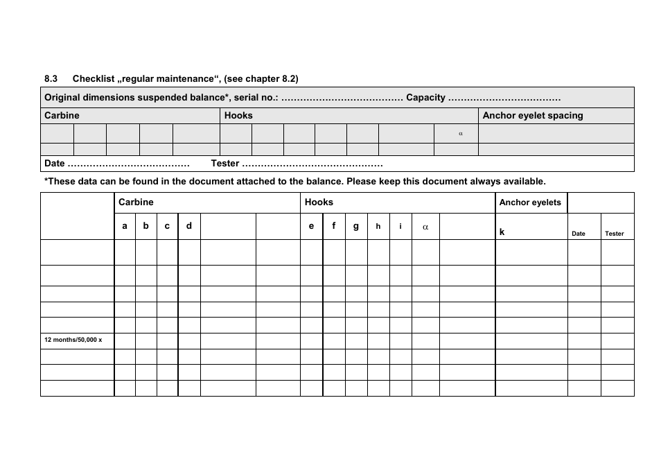 A b c d, Ef g, Distance k | KERN & SOHN HCN 200K500IP User Manual | Page 38 / 42