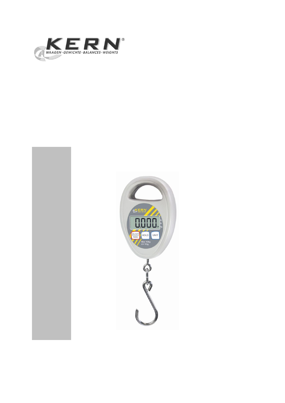 KERN & SOHN HDB 10K10N User Manual | 29 pages