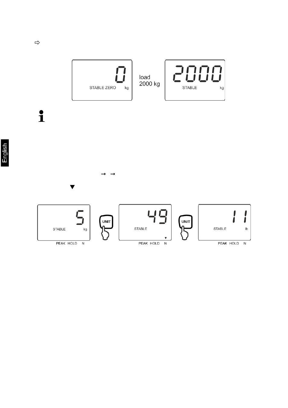 6 weighing, 7 switch-over weighing unit | KERN & SOHN HFA 10T-3 User Manual | Page 26 / 41