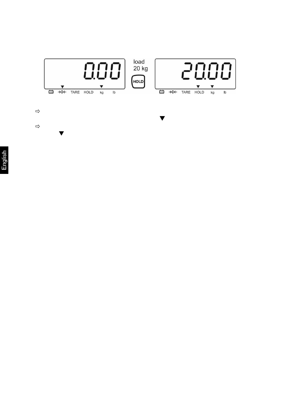 7 record weight value (freeze) | KERN & SOHN HFB 600K200 User Manual | Page 22 / 37