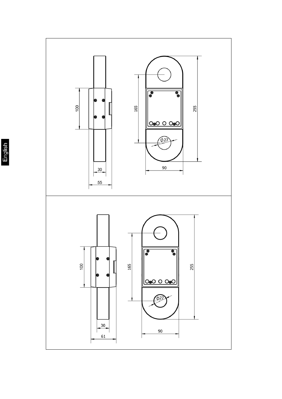 1 dimensions | KERN & SOHN HFC 10T-3 User Manual | Page 6 / 47