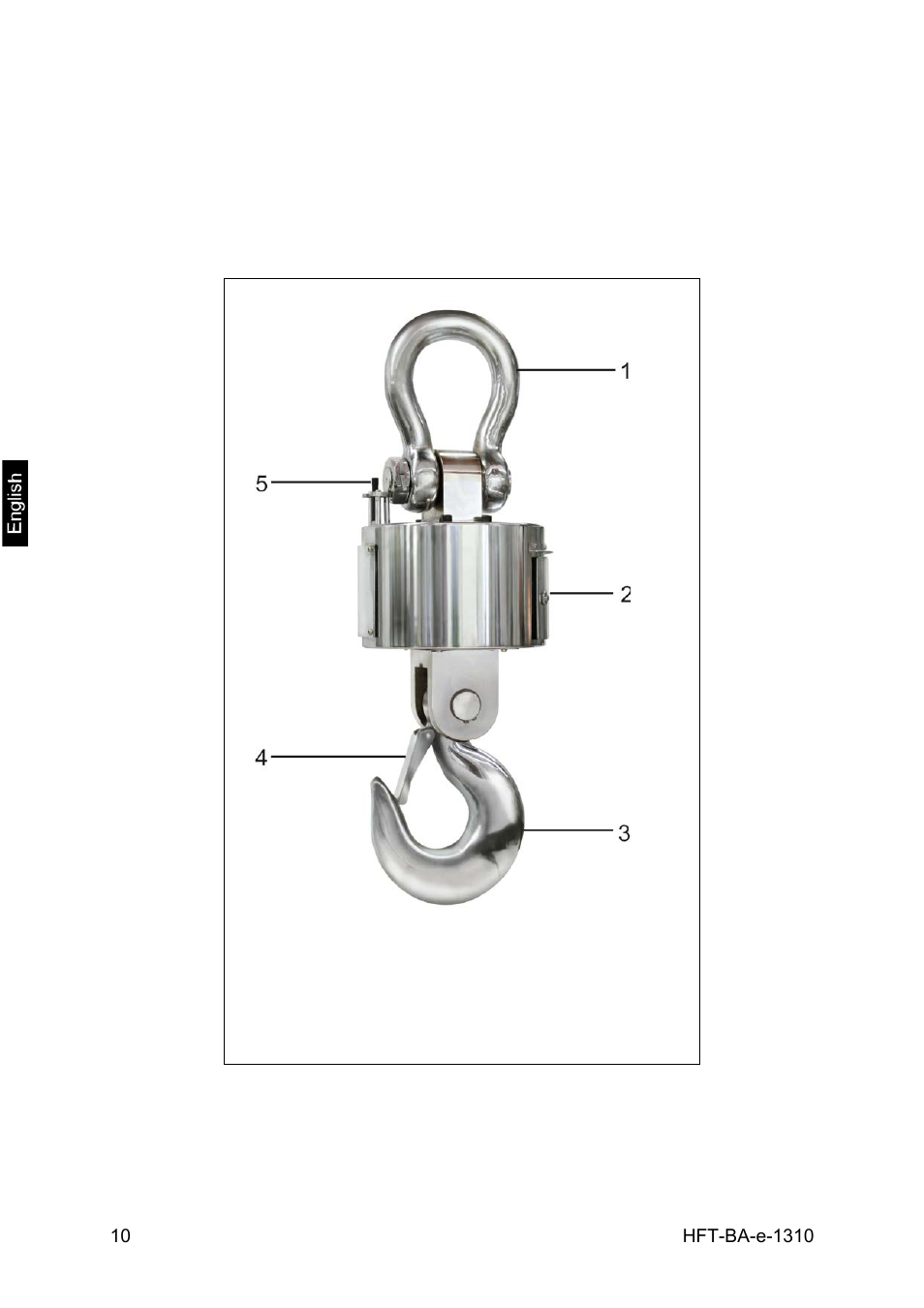 3 the crane scales at a glance, 1 appliance overview crane scale | KERN & SOHN HFT 15T5 User Manual | Page 10 / 45