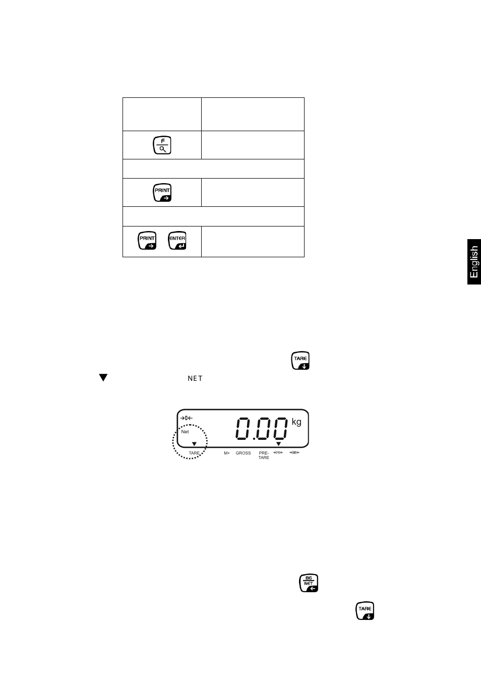5 switch-over weighing unit, 6 weighing with taring, 1 determination of the tare weight by weighing | KERN & SOHN KXE-TM User Manual | Page 17 / 51