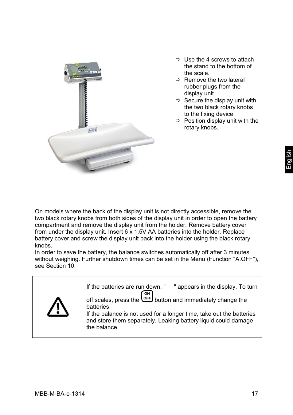 KERN & SOHN MBB 15K2DM User Manual | Page 17 / 34