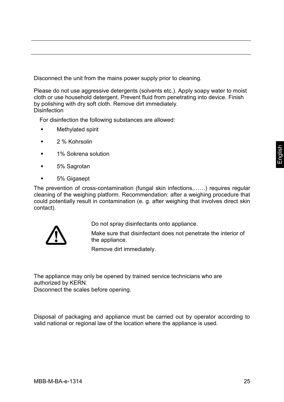 KERN & SOHN MBB 15K2DM User Manual | Page 25 / 34