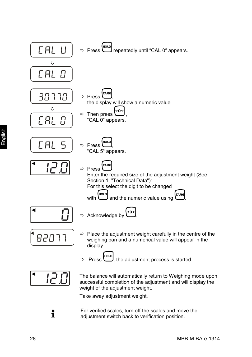 KERN & SOHN MBB 15K2DM User Manual | Page 28 / 34