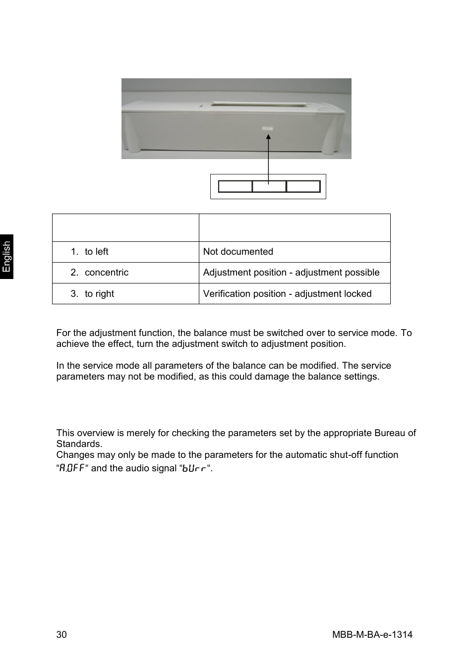 KERN & SOHN MBB 15K2DM User Manual | Page 30 / 34