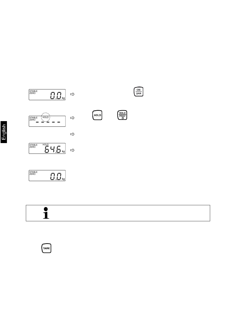 1 subsequent tare weight, 3 hold function, 4 show second decimal place | KERN & SOHN MPE 250K100HM User Manual | Page 32 / 55