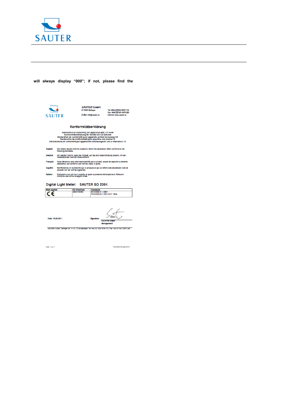 Instruction manual so 200k | KERN & SOHN SO 200K User Manual | Page 3 / 3