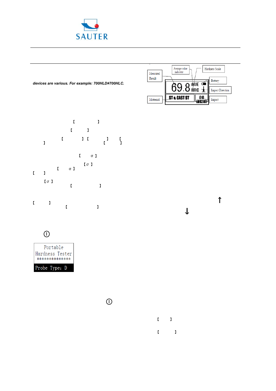 Instruction manual hk-d, Sauter gmbh | KERN & SOHN HK-D User Manual | Page 8 / 15